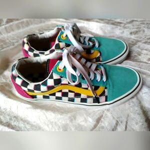 Vans Old Skool Neon Color-Block Skate Shoe